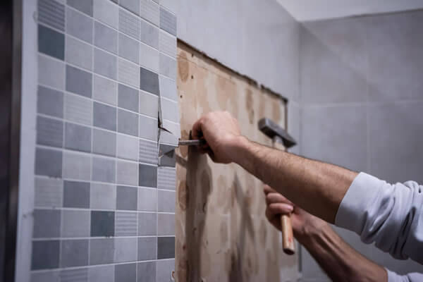 Removing Bathroom Tiles